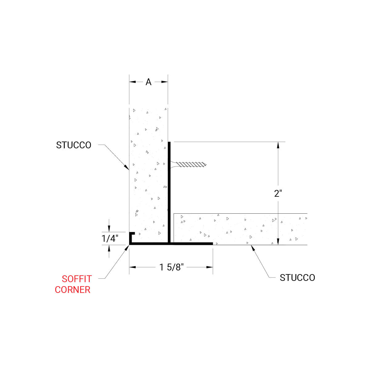 STUCCO CORNER SOFFIT Gordon Inc